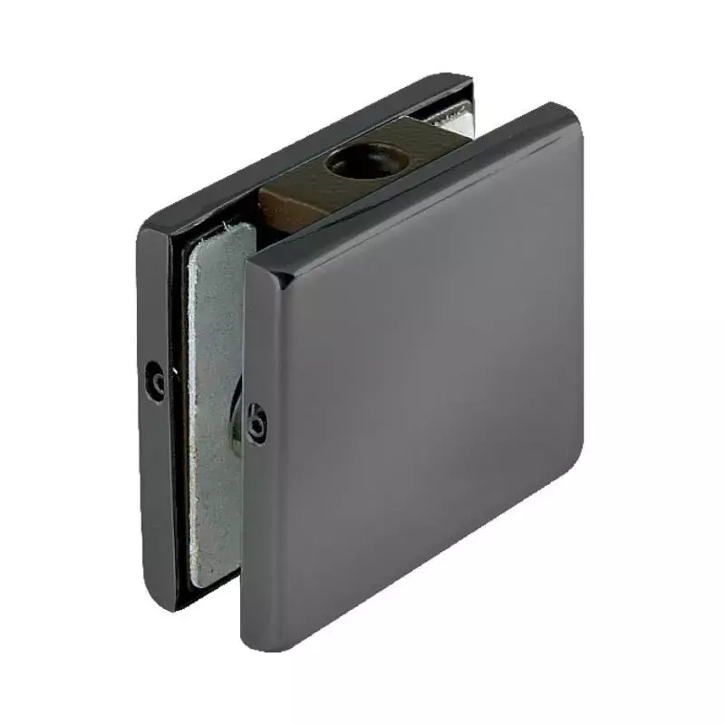OZONE Wall to Glass Clamping Patch Aluminium Alloy Phantom Grey Finish, OPF-640 STD PHANTOM GREY