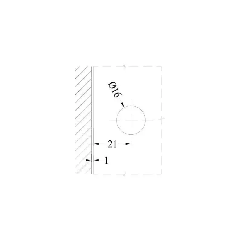 OZONE Wall to Glass Connector 90° High-Quality Alloy Polished Stainless Steel Finish, OGC-444-ED STD PSS