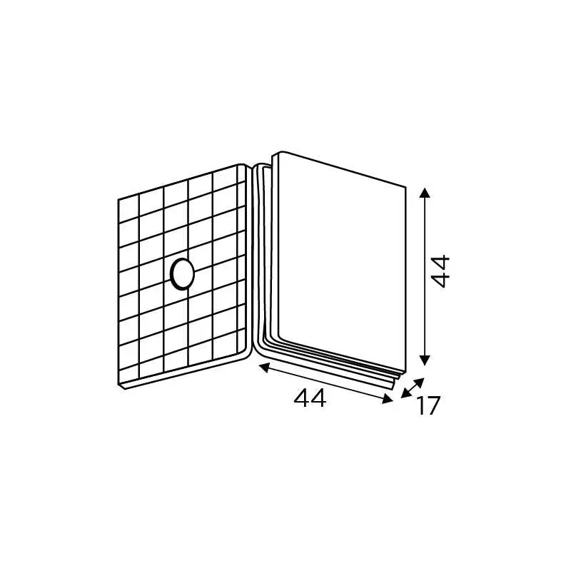 OZONE Wall to Glass Connector 90° High-Quality Alloy Rose-Gold G-PVD Finish, OGC-444-ED STD ROSE-GOLD G-PVD