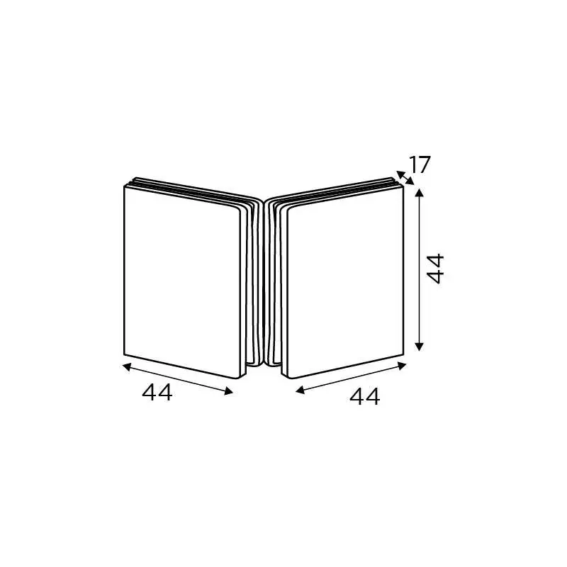ozone-glass-to-glass-connector-90-satin-stainless-steel-finish-ogc-333-ed-std-sss