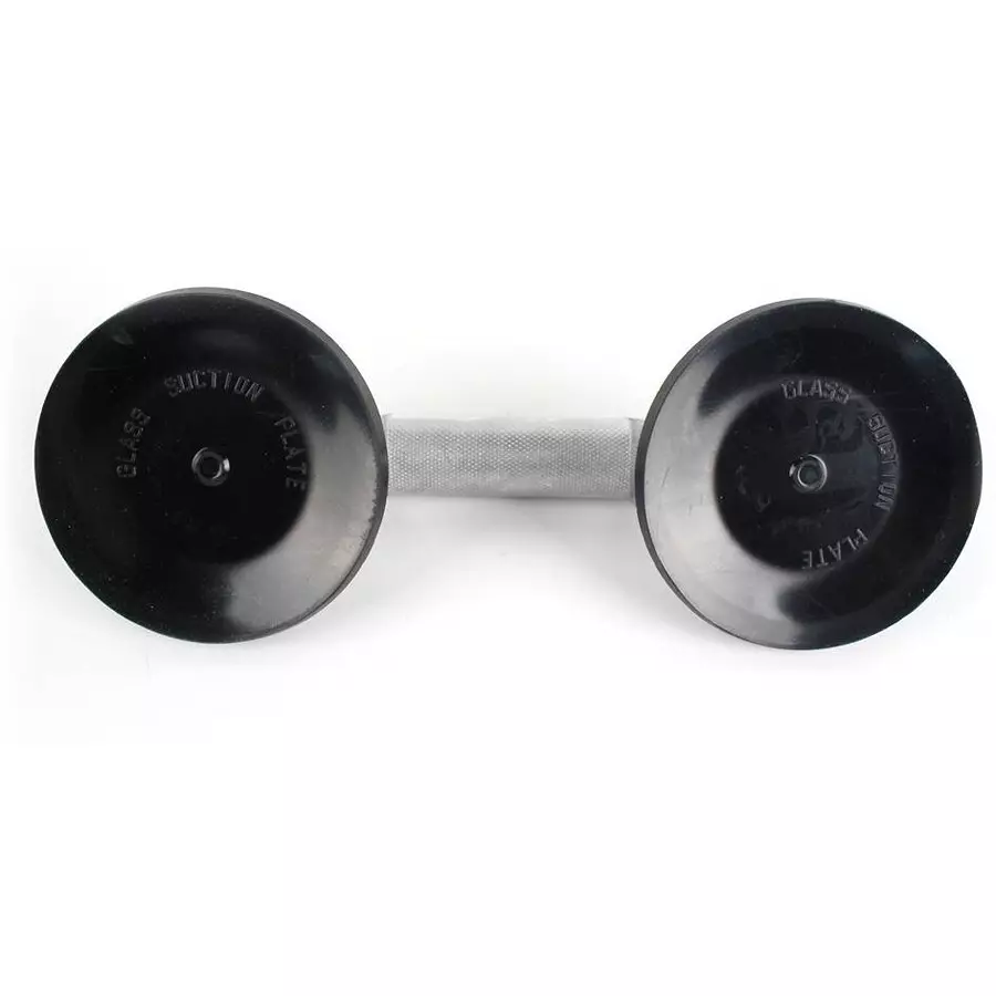 Flamingo Glass Carrying Handle/Lifter Puller 2 Cups 30 cm Aluminium, Rubber Silver