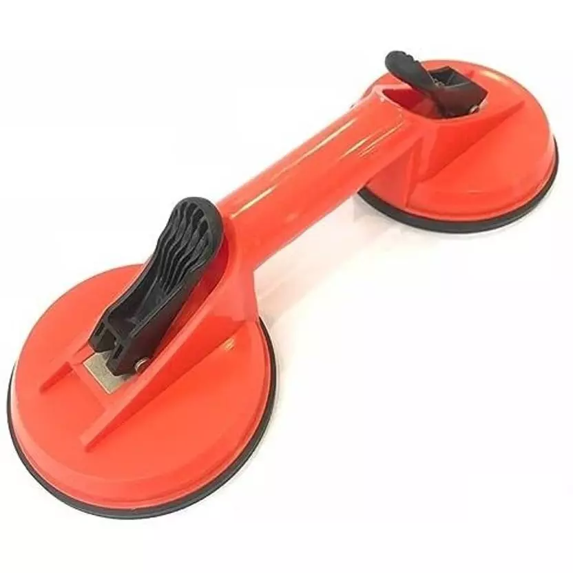 Helmik Double Suction Cup ABS Plastic 33 cm for Tiles, Glass and Stone Lifting and Moving