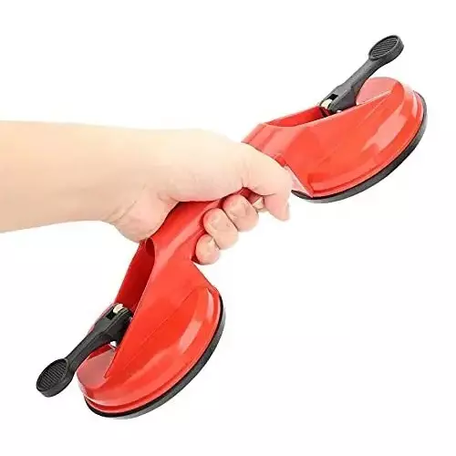 Godavari Double Head Glass Lifter 32.5 cm Plastic 60 Kg Lifting Capacity Red
