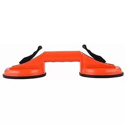 Flamingo Glass Carrying Handle/Lifter Puller 2 Cups 33 cm Plastic Maroon