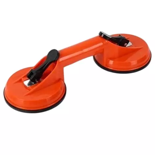 Flamingo Glass Carrying Handle/Lifter Puller 2 Cups Plastic