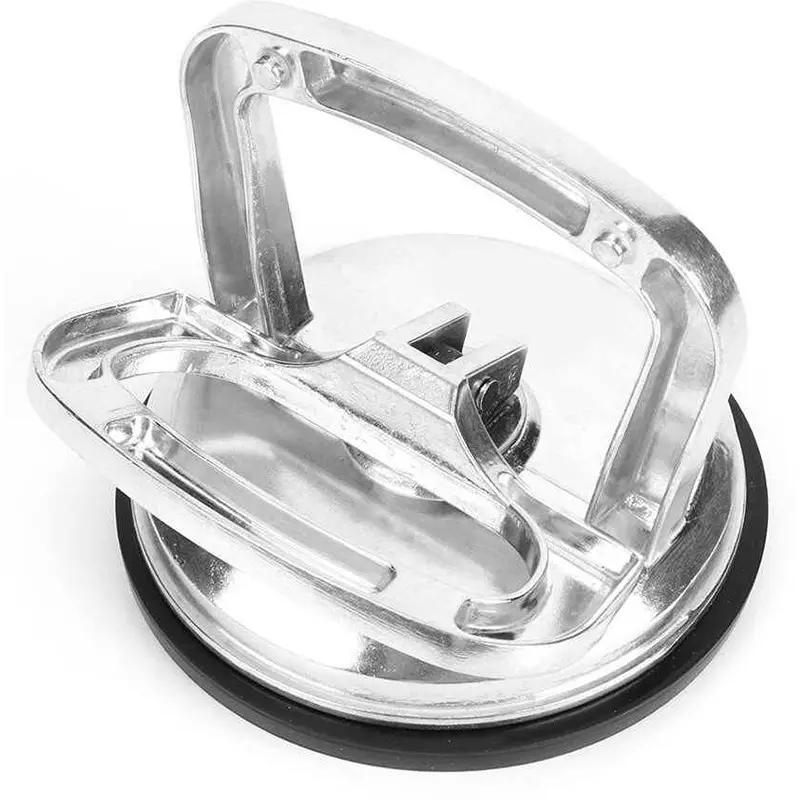 Flamingo Glass Carrying Handle/Lifter Puller 1 Cup 9 cm Aluminium, Rubber Grey