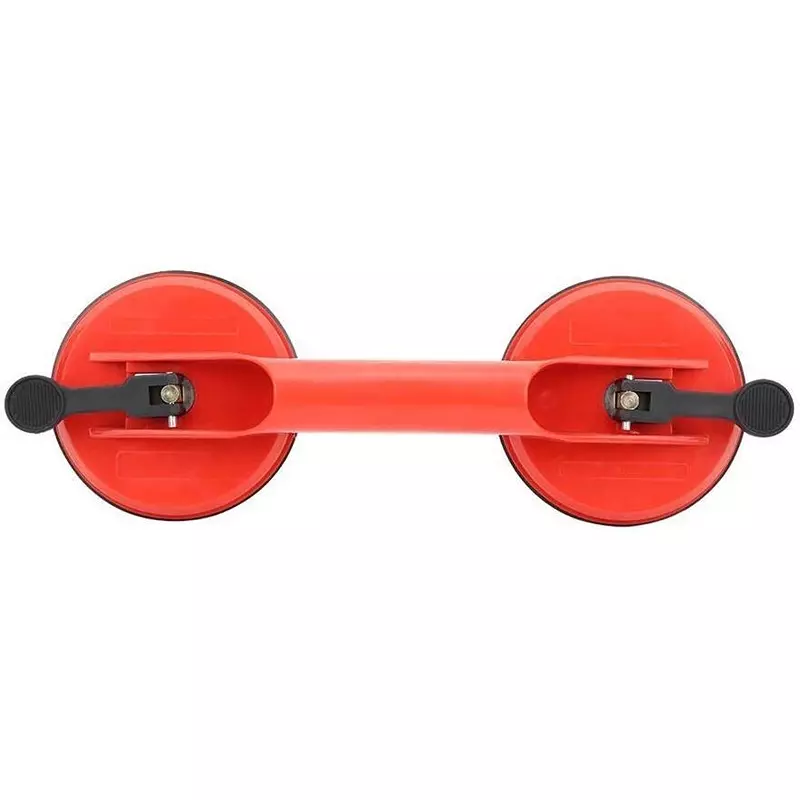 Flamingo Glass Carrying Handle/Lifter Puller 2 Cups 24 cm Plastic Red