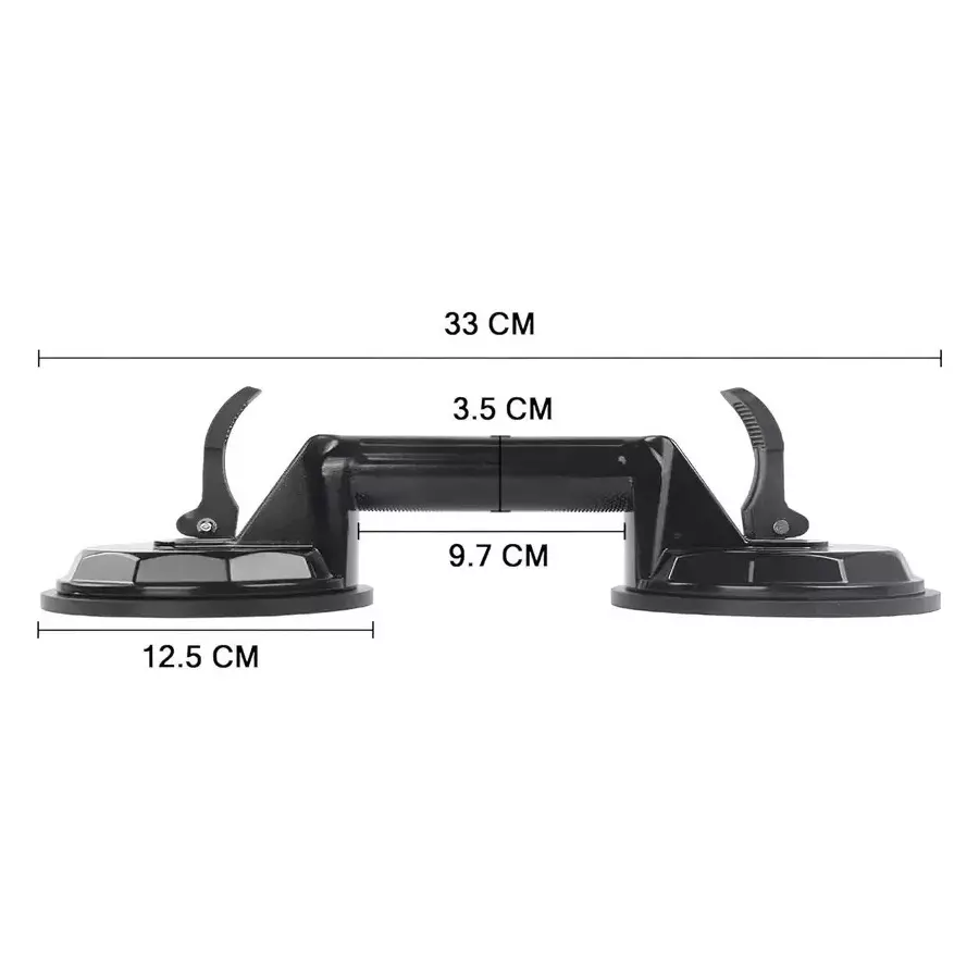 ATOZTOOLS Suction Cup Dent Remover Orange Color Alloy Steel Body for Dent Pulling, Glass Lifting (Pack of 2)