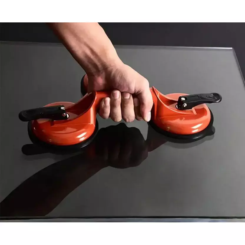 ATOZTOOLS Suction Cup Dent Remover Orange Color Alloy Steel Body for Dent Pulling, Glass Lifting (Pack of 2)