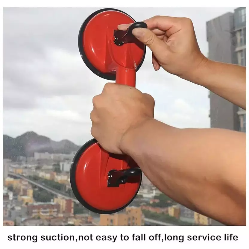 ATOZTOOLS Suction Cup Dent Remover Orange Color Alloy Steel Body for Dent Pulling, Glass Lifting (Pack of 2)