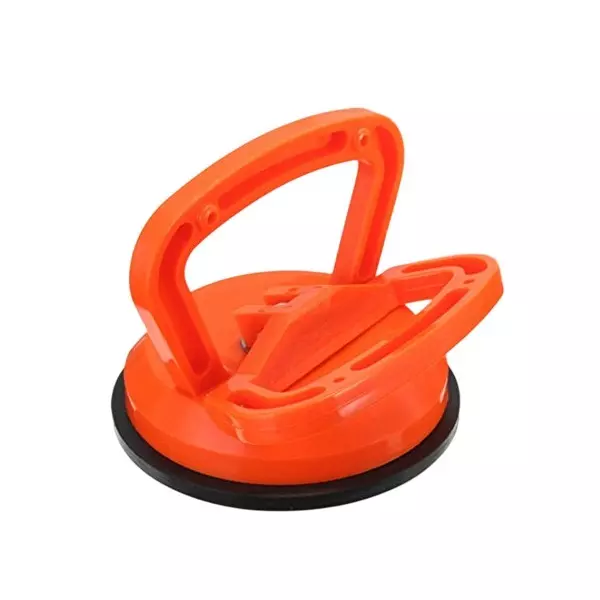 DY TOOLS Single Claw Vacuum Suction Cup 115 mm Chassis Diameter 30-35 Kg Capacity, Orange