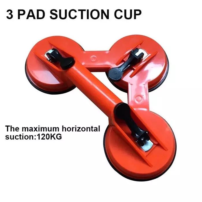 DY TOOLS Three Head Sucker Glass Lifter Plastic 12x11 cm & 32x11 cm HEPA Filter Lightweight (Pack of 2)