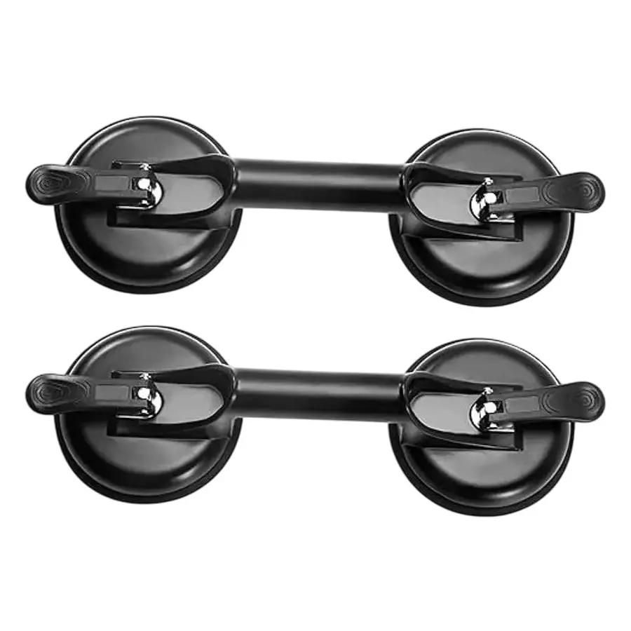 ATOZTOOLS Suction Cup Dent Remover Black Color Alloy Steel Body for Dent Pulling, Glass Lifting (Pack of 2)