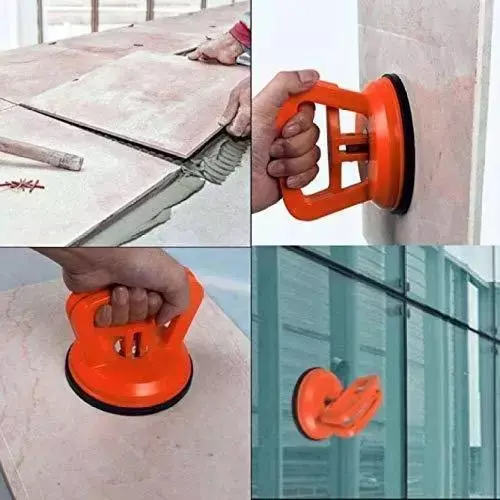 NIKTION Single Cup Wall Tile Leveling Lifter 17 cm 100 Level Accuracy Metal PP Red