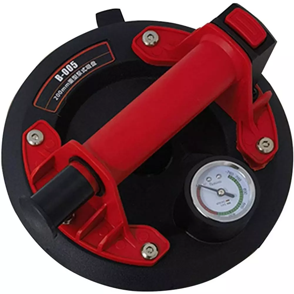 Flamingo Glass Carrying Handle/Lifter Puller 1 Cup 20 cm Aluminium, Rubber Red