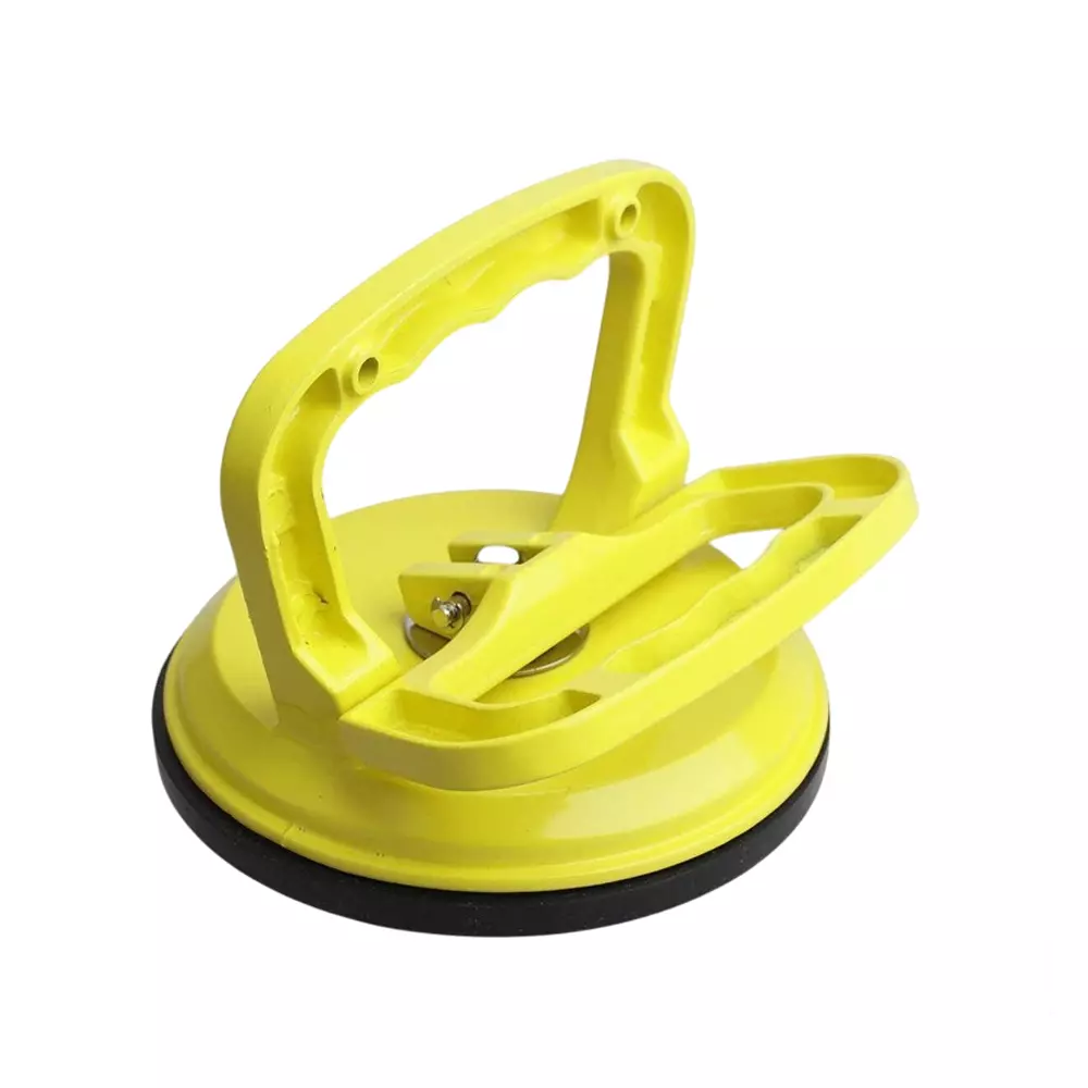 Flamingo Glass Carrying Handle/Lifter Puller 1 Cup 7 cm Aluminium, Rubber Yellow