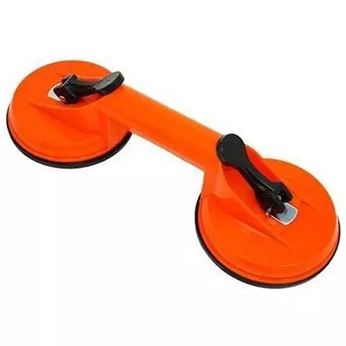 Flamingo Glass Carrying Handle/Lifter Puller 2 Cups 24 cm Plastic Orange