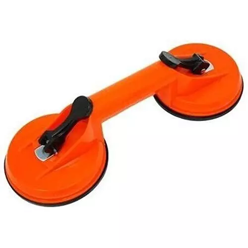 Flamingo Glass Carrying Handle/Lifter Puller 2 Cups 24 cm Plastic Orange