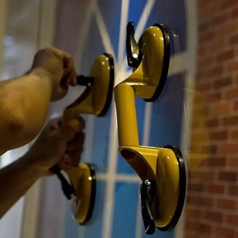 ATOZTOOLS Suction Cup Dent Remover Grey Color Alloy Steel Body for Dent Pulling, Glass Lifting (Pack of 2)