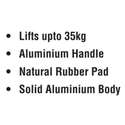 ADRAL Glass Lifter with 1 cup 35 Kg Lifting Capacity Aluminium Handle Natural Rubber Pad Blue 120 mm Solid Aluminium for Industrial Use, GSL1