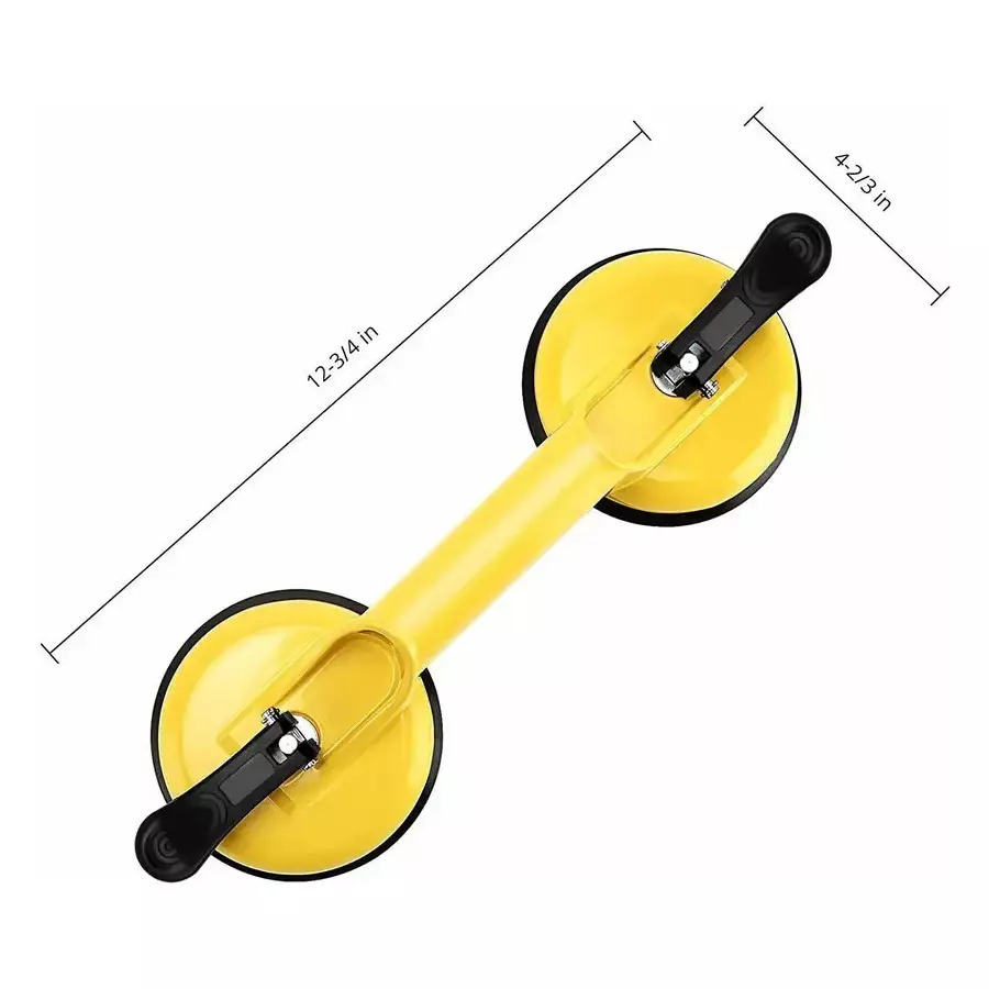 ATOZTOOLS Suction Cup Dent Remover Yellow Color Aluminium Alloy Body for Dent Pulling, Glass Lifting (Pack of 2)