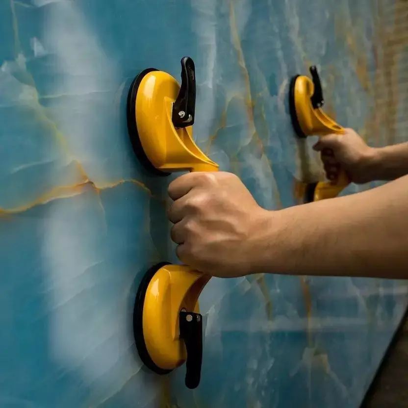 ATOZTOOLS Suction Cup Dent Remover Yellow Color Aluminium Alloy Body for Dent Pulling, Glass Lifting (Pack of 2)