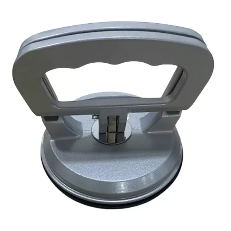 Darit Heavy Duty Glass Suction Cup Single Cup 12 cm Grey for Floor Gap Fixer to Lift Large Glass & Tile, ES-316