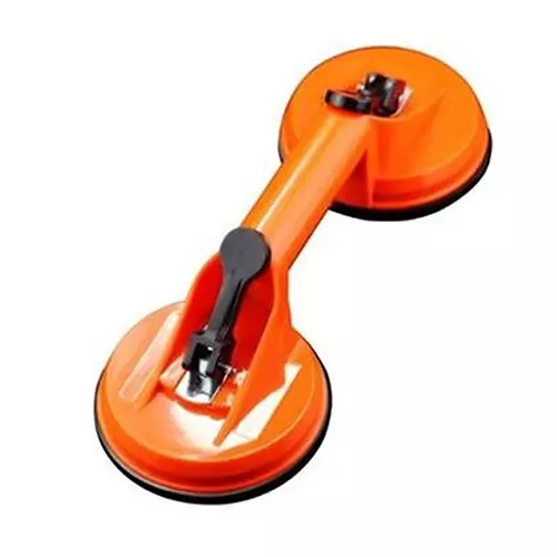 Flamingo Glass Carrying Handle/Lifter Puller 2 Cups 15 cm Plastic Red