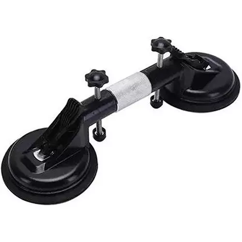 Flamingo Glass Carrying Handle/Lifter Puller 2 Cups 40 cm Iron Black