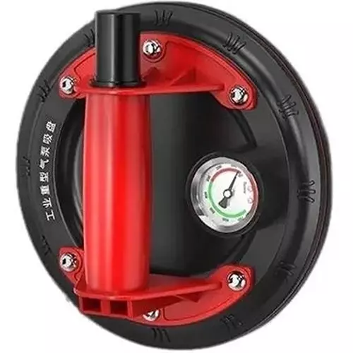 Flamingo Glass Carrying Handle/Lifter Puller 1 Cup 20 cm Stainless Steel, Rubber Red, Black