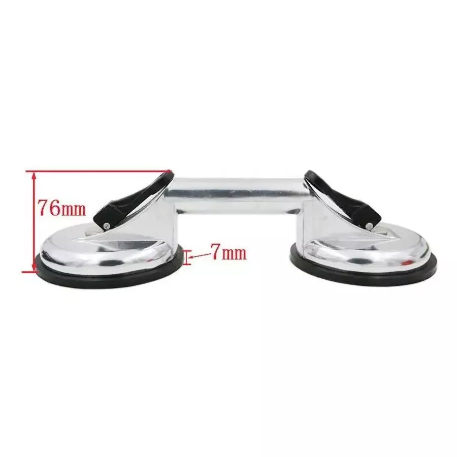 ATOZTOOLS Suction Cup Dent Remover Silver Color Alloy Steel Body for Dent Pulling, Glass Lifting