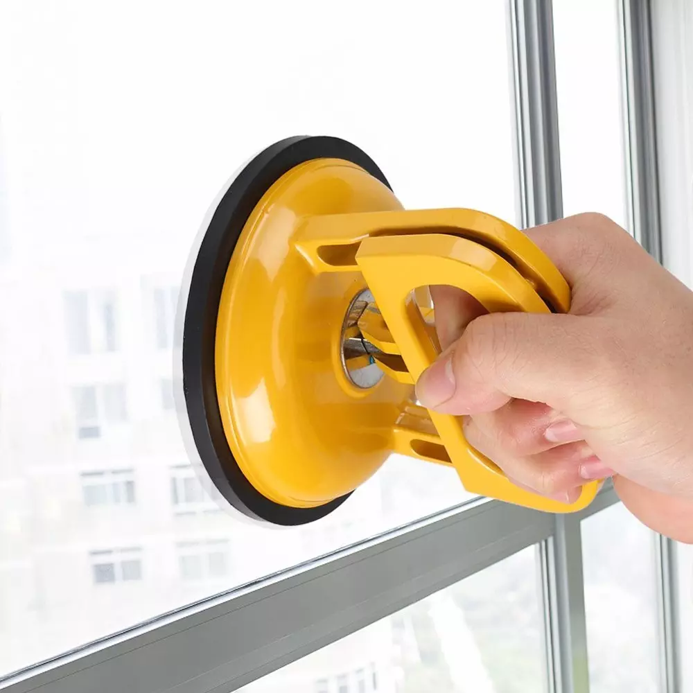 FLAMINGO ENTERPRISE Single Cup Dent Puller Suction Tool Aluminium Alloy Yellow & Black 15 cm Length, FM-381