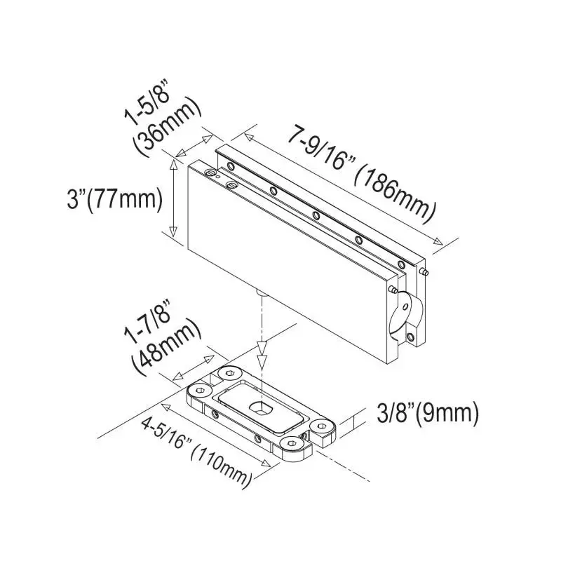 ozone-self-closing-patch-fittings-up-to-100-kg-weight-capacity-black-matt-finish-ocfh-105-std-bm