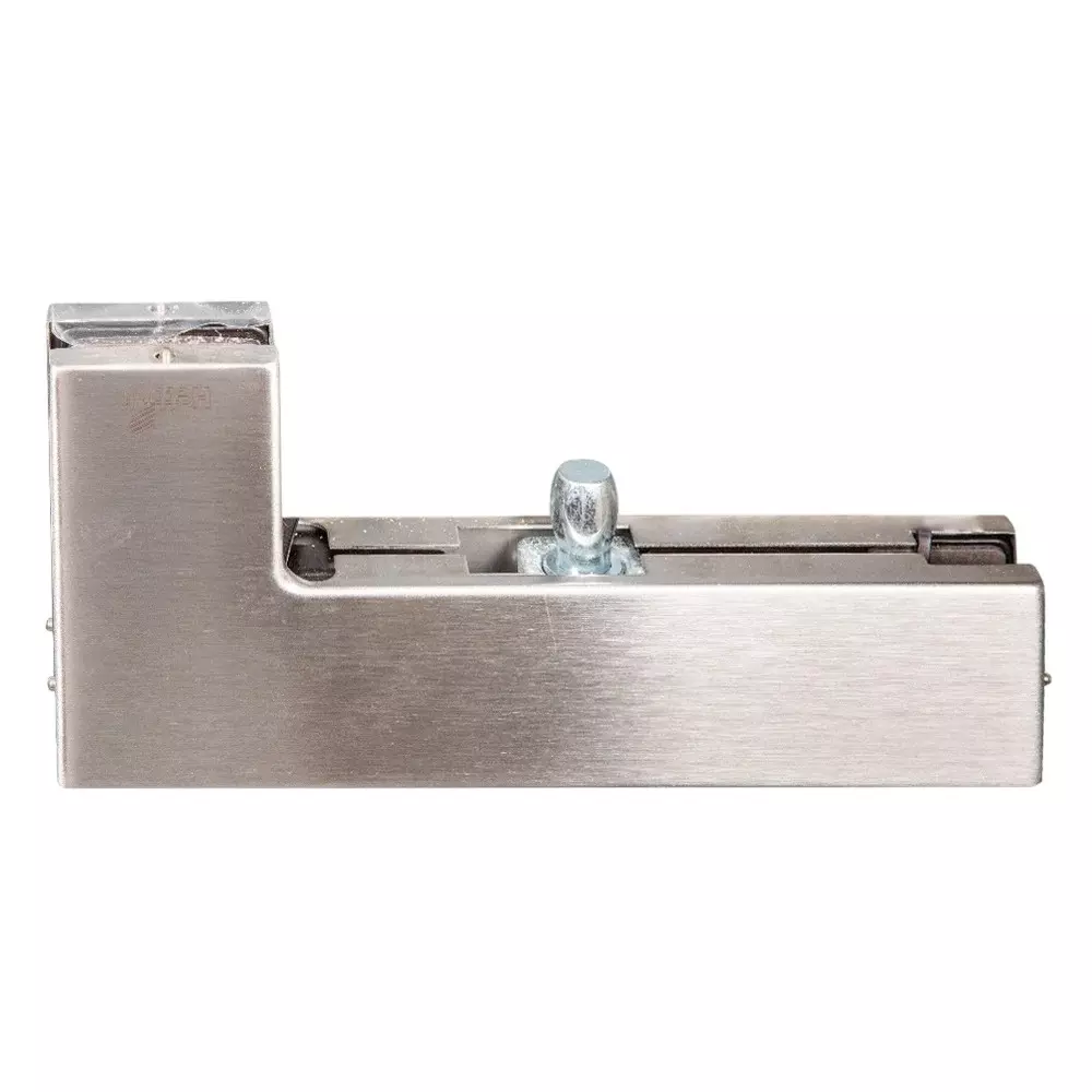 Hettich Overpanel Side Patch HGF 400 Stainless Steel Finish 304 Satin Finish 8-12 mm Glass Thickness, 9228268