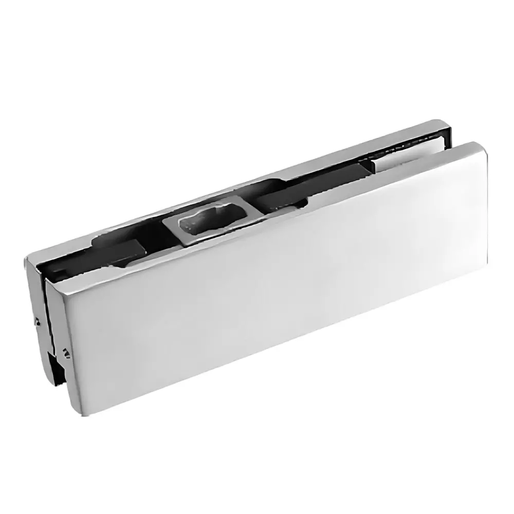 GEZE Stainless Steel 304 Bottom Patch SS Finish Suitable For 10 to 12 mm Glass Doors, 8115637
