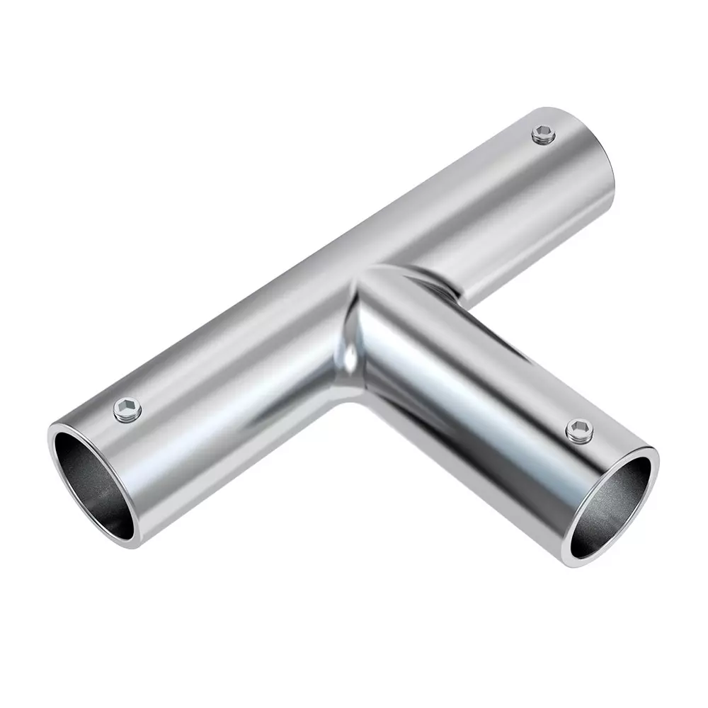 AIDO XL-C 5022A Polished Chrome "T" Connector Shower Accessory