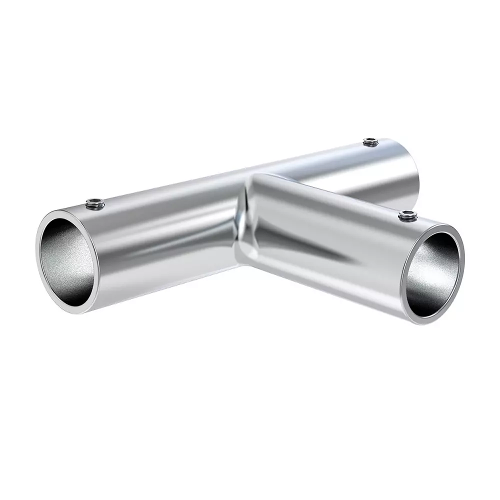 AIDO XL-C 5022A Polished Chrome "T" Connector Shower Accessory