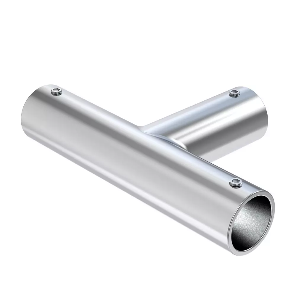 AIDO XL-C 5022A Polished Chrome "T" Connector Shower Accessory