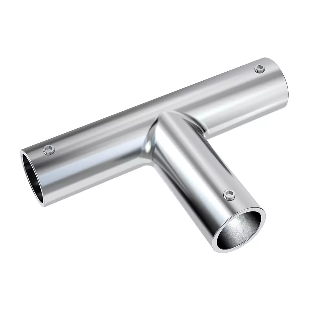 AIDO XL-C 5022A Polished Chrome "T" Connector Shower Accessory
