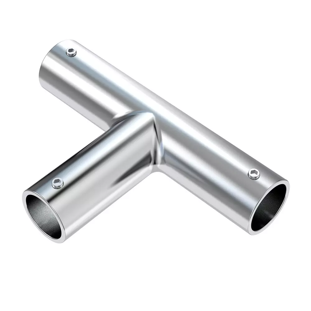 AIDO XL-C 5022A Polished Chrome "T" Connector Shower Accessory