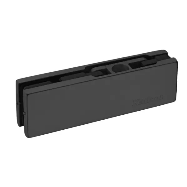 Hettich Bottom Patch HGF 100 Stainless Steel Finish 304 Black Finish 8-12 mm Glass Thickness, 9251404
