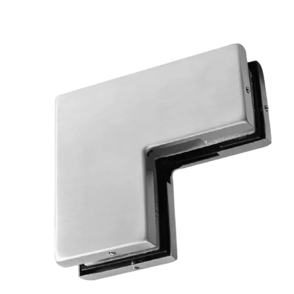 Hettich Connector For Overpanel HGF 940 Stainless Steel Finish 304 Satin Finish 8-12 mm Glass Thickness, 9228276