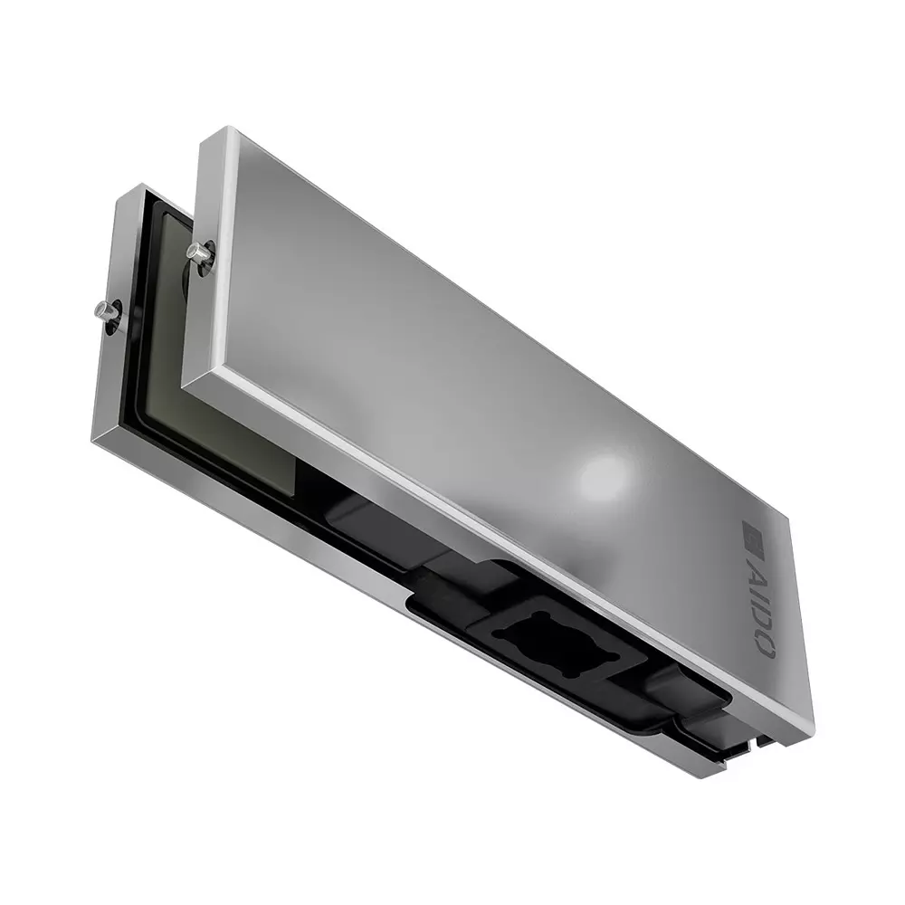 AIDO XL-C 4013 Polished Chrome Finish Bottom Patch Glass Door Accessory
