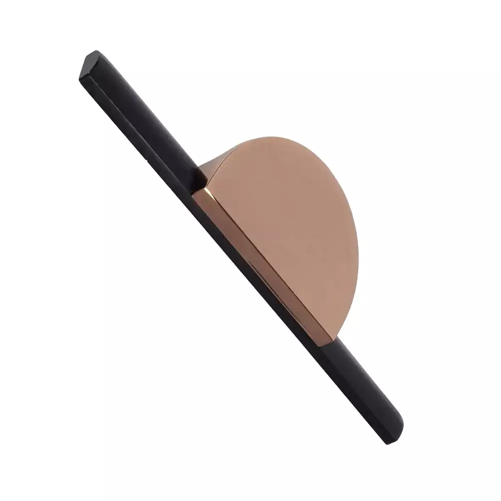 Decorio Wardrobe Handle Right 576 mm Black Brushed / PVD Rose Gold Finish, WDC-1149