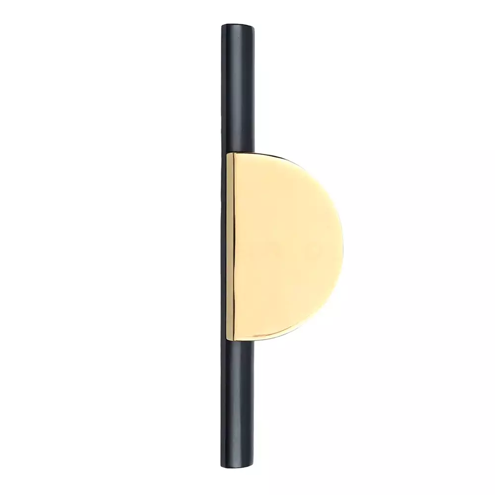 Decorio Wardrobe Handle Right 320 mm Z Black / PVD Gold, WDC-1149