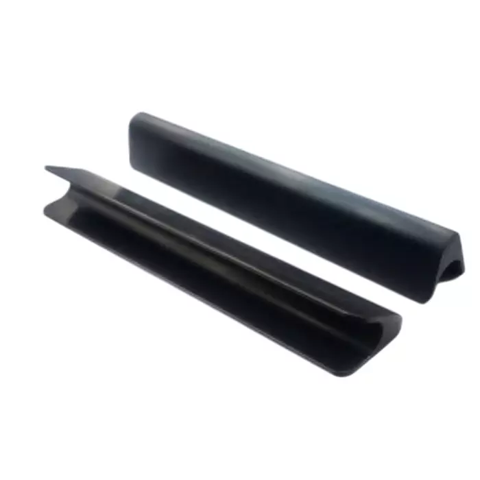 PRADO V-Profile Handle 406 mm Size 203 mm (8 inch) for Drawers and Compartments, V PROFILE BLACK MATT