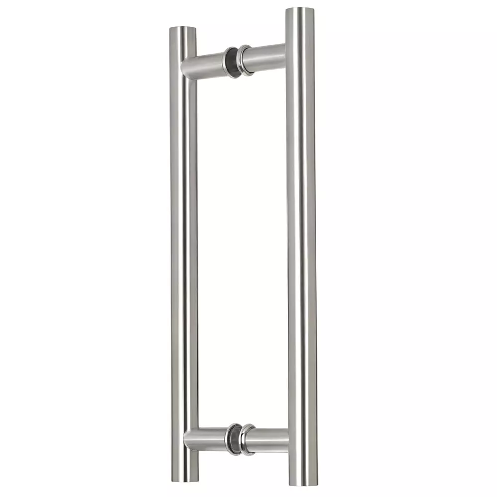 GEZE Stainless Steel 304 H Type Pull Handle Size EE 250 CC 190 19 mm and 10-90 mm Door Thickness, 8115402 (Set of 2)