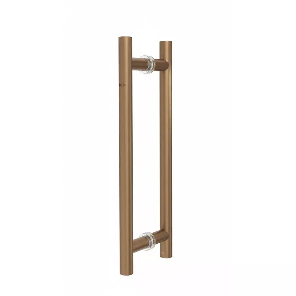 AIDO XL-C H-Type Pull Handle Rose Gold PVD Finish 25 mm Dia 450 mm Length, XL-C 3077