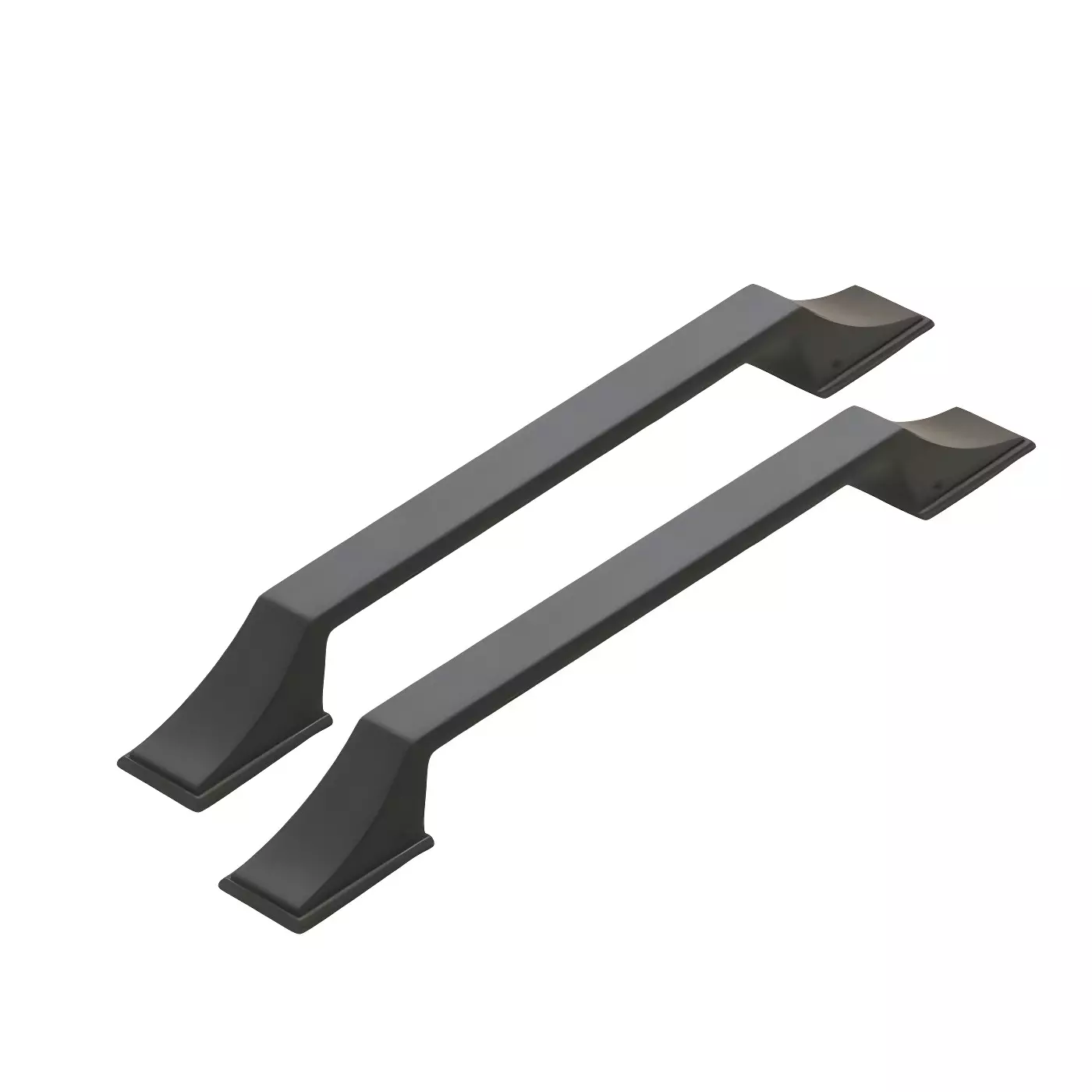 Altitude Main Door Pull Handle Ripon Series Size 300 mm in Metal Body M.Black/Black Finish for Residential & Commercial Space (Set of 2)