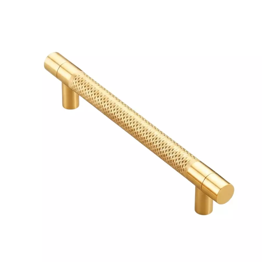 Paras DIAMOND Aluminium Main Door Handle Gold Matt Finish PE-312 (Hole to Hole Distance: 300 - 450 mm)